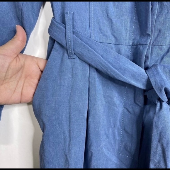 Zara Blue Jumpsuit - Picture 5 of 8